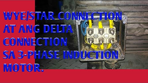 tagalog tutorial  wye/delta connection