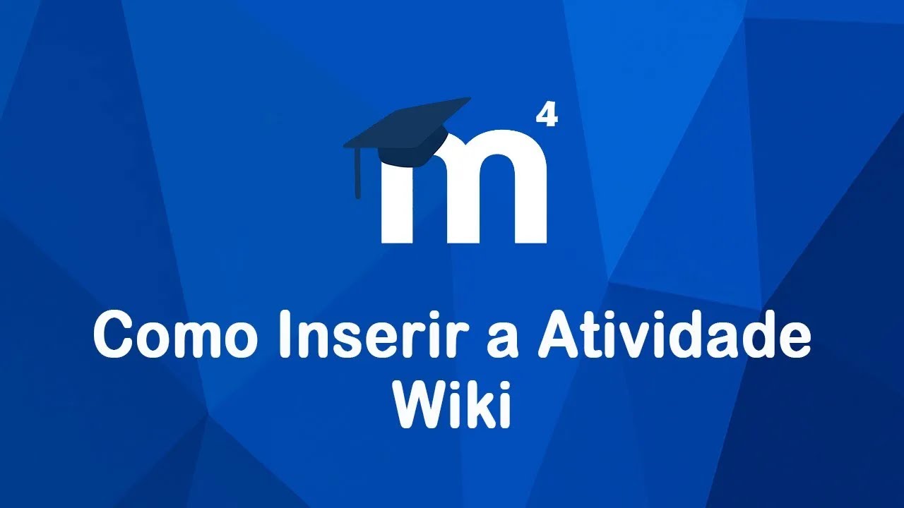 Tutorial Moodle 4 - Como Inserir a Atividade Wiki - YouTube