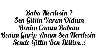 Baba Nerdesin ?
