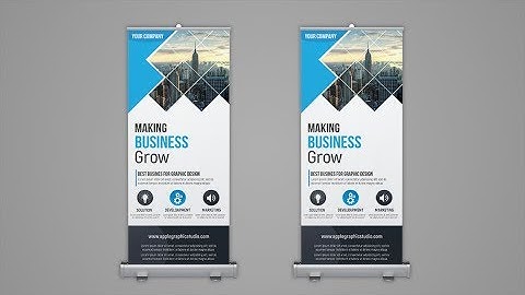 Professional Roll Up Banner Design - Photoshop Tutorial