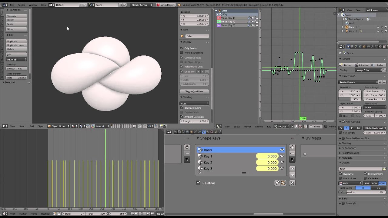 animate lines keyshape