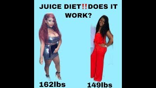 Juice diet | does it work⁉️| i lost 13lbs in 7 days| week 1|