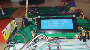 Paso a nivel con barrera con Arduino
