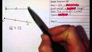 Geo 1.05 - Constructions Copy and Bisect Segment