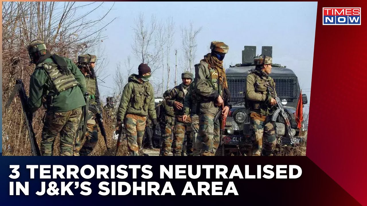 Crackdown On Terror: 3 Terrorists Neutralised In Sidhra Encounter | Jammu Kashmir News | Times Now