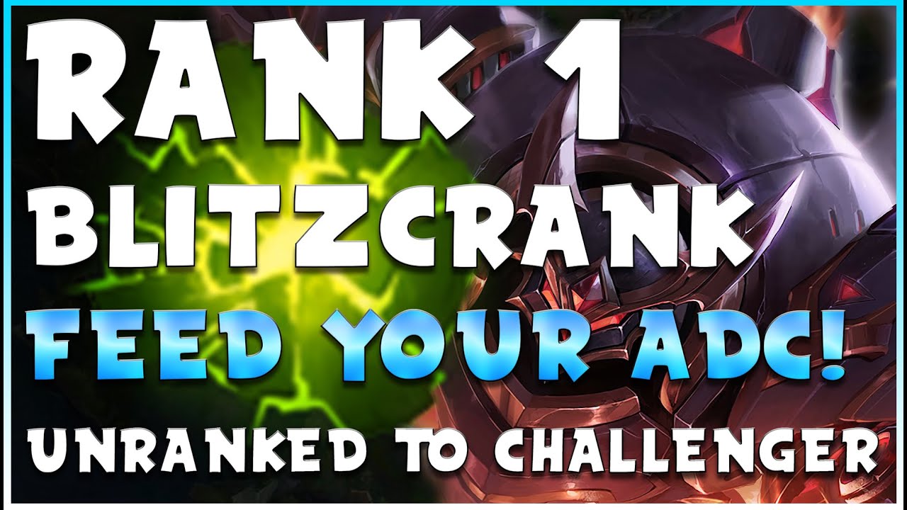 #1 WORLD BLITZCRANK SHOWS YOU HOW TO FEED YOUR ADC! (PERFECT KDA GAME!) - League of Legends