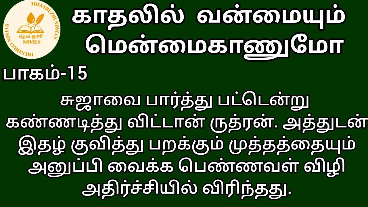 காதலில் வன்மையும் மென்மைகாணுமோ! | தேன்துளி நாவல்ஸ் | பாகம்-15 | Hanira | குரல்-கிருத்திகா செல்வராஜ்