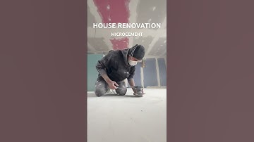 HOUSE RENOVATION MICROCEMENT #renovation houserenovation #interiordesign #diy #microcement