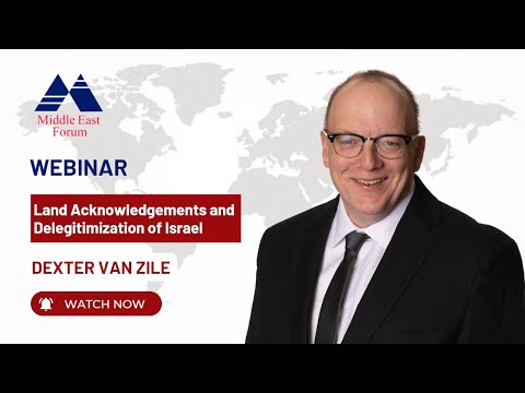 Watch Land Acknowledgements and Delegitimization of Israel with Dexter Van Zile on YouTube