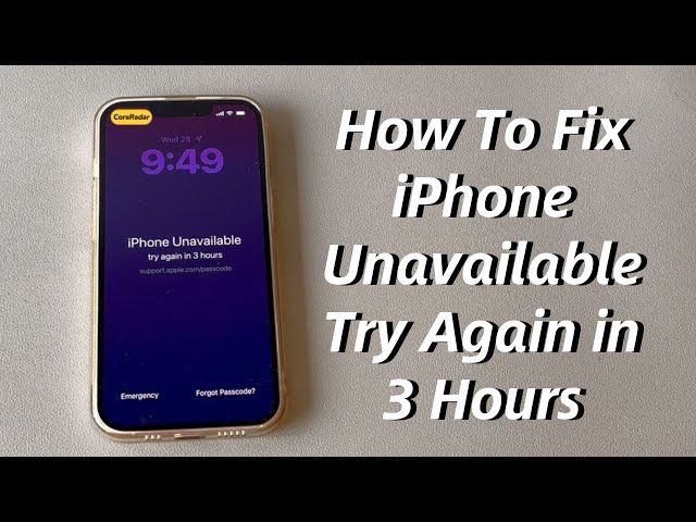 SOLVED: My iPhone Says iPhone Unavailable Try Again in 3 Hours (Or