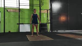 Barbell Clean Warm Up Complex