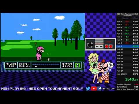 NES Open Tournament Golf - US Course Speedrun WR (8:32:16))