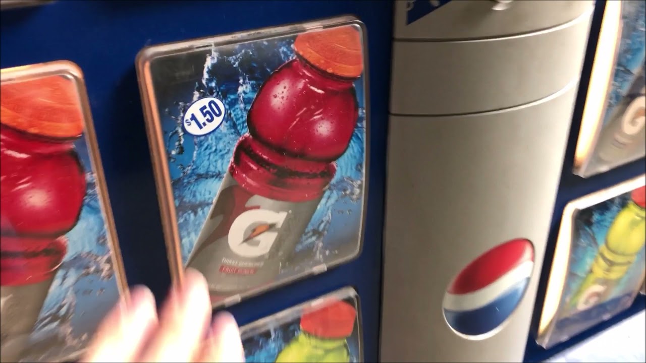 Buying a Fruit Punch Gatorade from a Pepsi Vending Machine