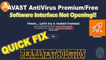 [FINALLY FIXED] AVAST ANTI-VIRUS ERROR | PREMIUM, FREE | Only RESTART IS NOT THE  Solution anymore