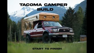 Building a DIY wooden truck camper In 10 minutes  Full time Lapse