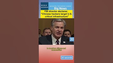 FBI director declares: "Chinese hackers target U.S. critical infrastructure"#usa #china #hacker