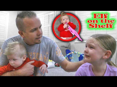 baby-touches-the-elf-on-the-shelf!-madison's-elf-loses-her-magic!!