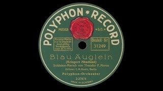 &quot;Blau Äuglein&quot; (Morse) Polyphon-Orchester 1924