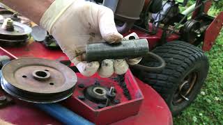 Exmark Metro Mower Spindle Removal & Pulley Removal PART # 2
