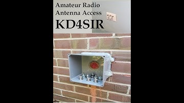 Amateur Radio antenna access or coax pass through