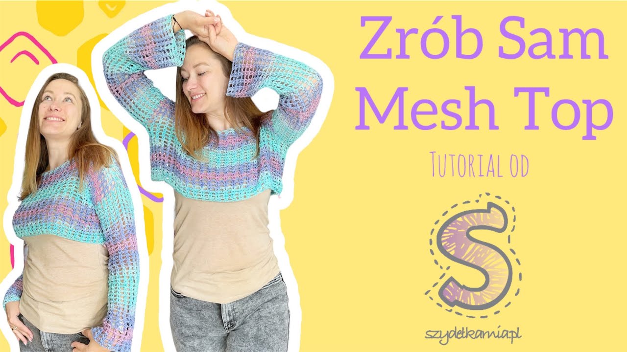 Zrób Sam na szydełku ☆ Mesh Top ☆ tutorial krok po kroku — Transcript