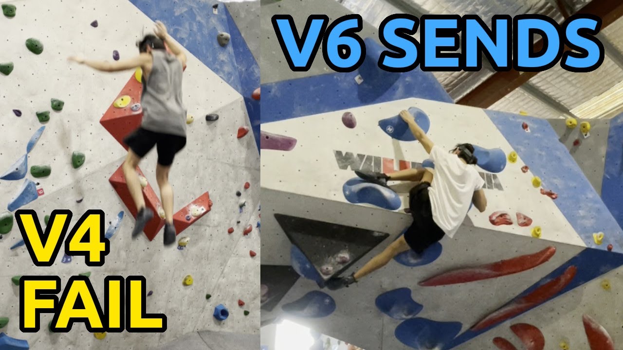 I can send V6s but I fail on this V4 | POV Bouldering Session