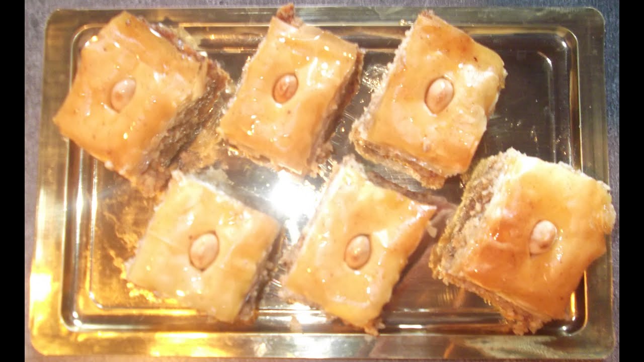 Recette Baklawa Amandes et Noix , Gâteaux Oriental