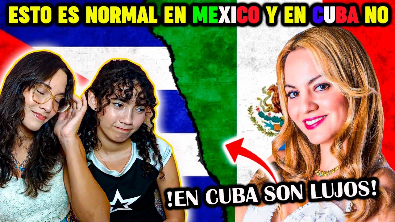 CUBANA muestra 5 LUJOS en CUBA que en MEXICO son NORMALES - CUBANAS REACCIONAN