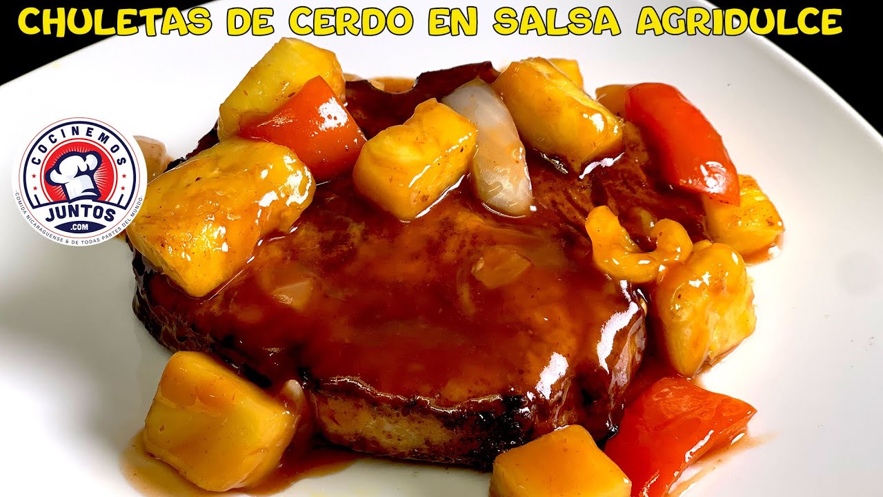 La receta más deliciosa de chuletas de puerco en salsa agridulce - YouTube