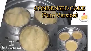 CONDENSED MILK CAKE (Puto Version) | How to make cake without oven?