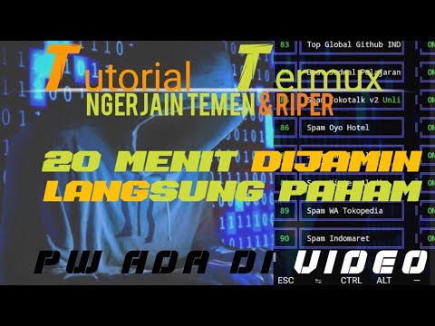 Tutorial Termux-- 101 script -Dijamin 20 menit sung Paham