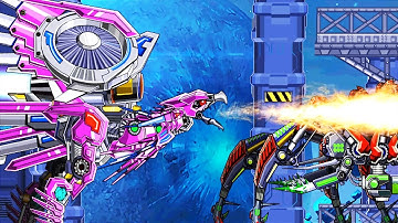 Robot Eagle Vs Tarantula Vs Snow Tiger Vs Bear Vs Red Dragon | Eftsei Gaming