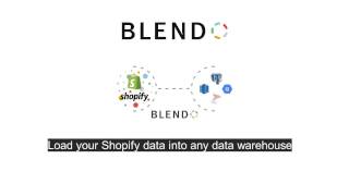 Shopify & Blendo - ecommerce data Integration