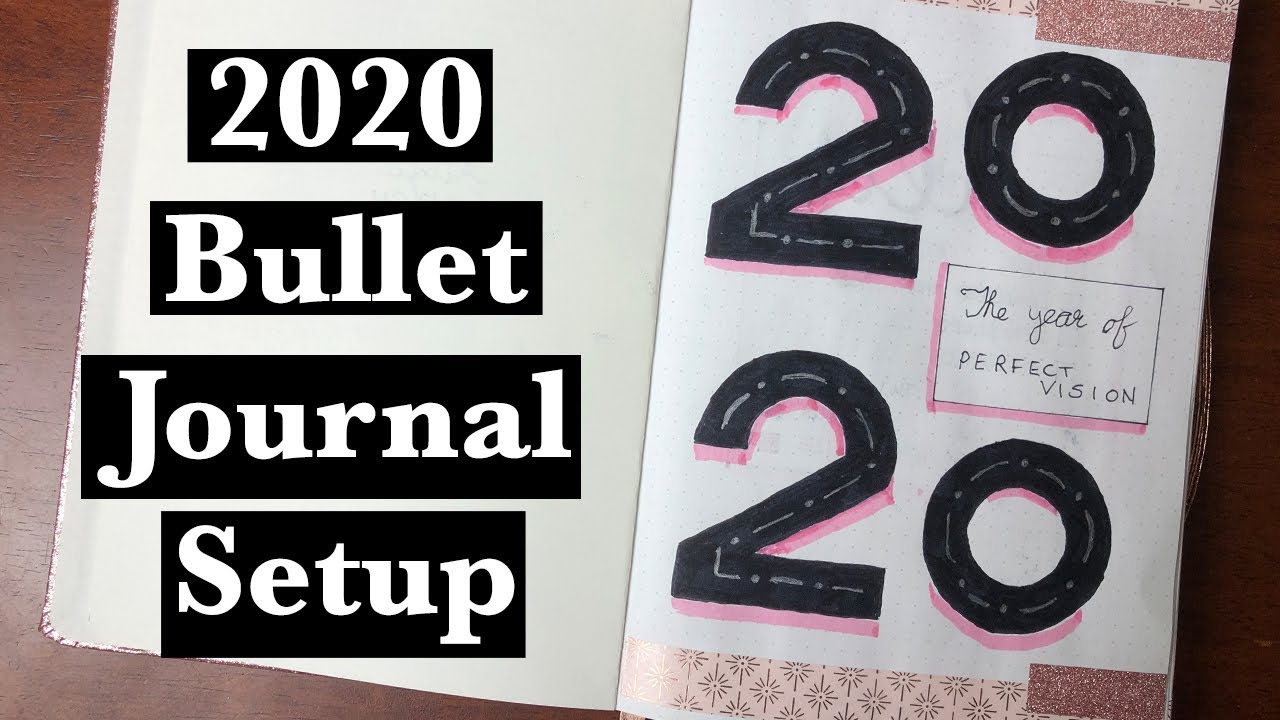 Plan with me! 2020 Bullet Journal - Yearly, January and Cosplay Plan Log Bujo