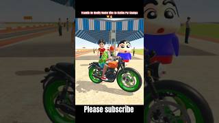 Franklin Ne Modify Hunter Bike Ko Station Par Chalaya 💥 Indian Treft Auto Simulator 🎮 #shorts #gta