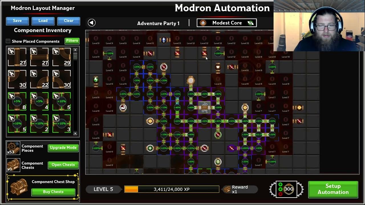 Idle Champions of The Realms Modest Core Level 5 and Bauldurs