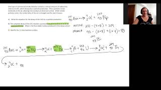 Chem 163 Lecture 21.5 Example: Decay Series