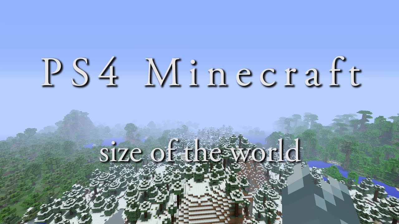 Minecraft World Size Ps4版マインクラフトのマップの広さ検証 Youtube