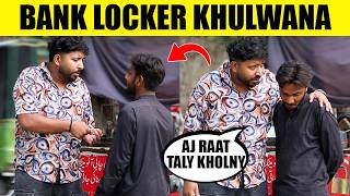 Bank Locker Khulwana H Prank 😂 || Funniest Reactions by iqbal malik and Sharik Shah  @sharikshah ​