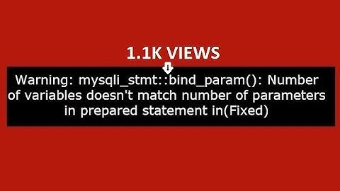 Warning: mysqli_stmt::bind_param(): Number of variables doesn