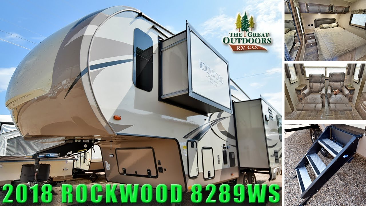 rockwood travel trailer rear living