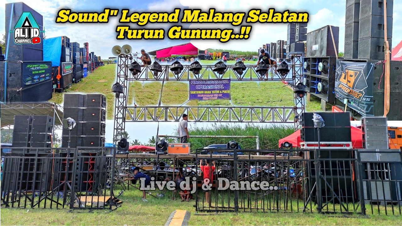 Sound legend keluar semua..Cek sound lapangan Panjer hari ini live dj