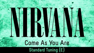 Video thumbnail of "Nirvana - Come As You Are (backing track for guitar, standard tuning E)"