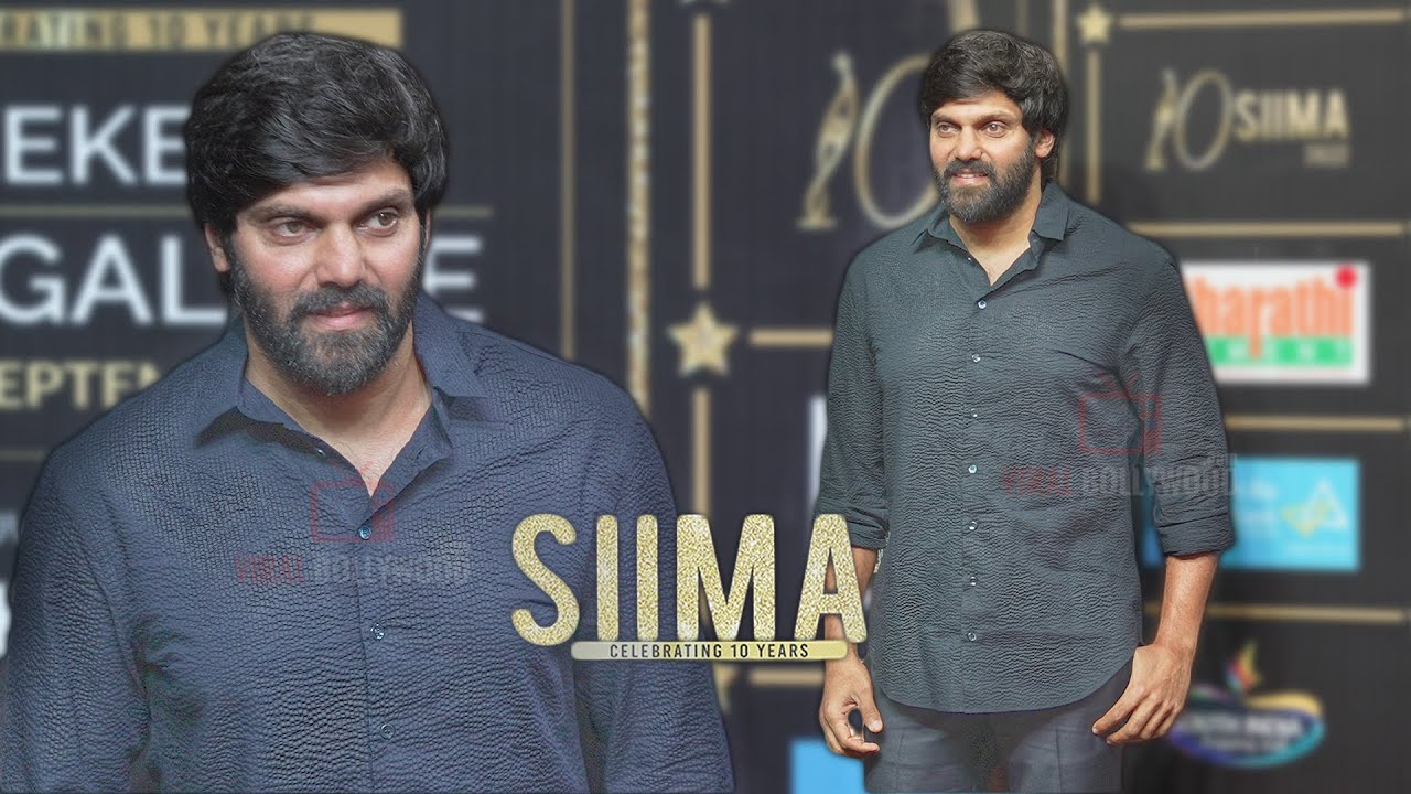 Jamshad R Jamshad Cethirakath aka Arya in a Simple Beard Look at SIIMA Awards ...