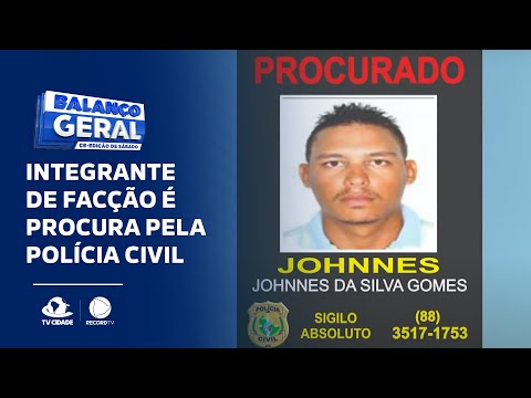 Polícia civil de Forquilha procura bandido perigoso e integrante de facção