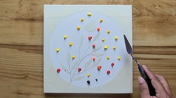 Landscape Painting Using Masking Tape / Relaxing / Acrylic Painting / 365 Days Challenge (Day#182)