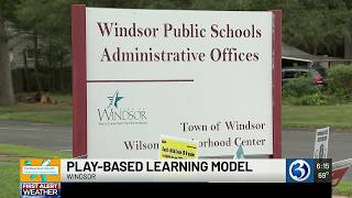 Windsor pulling away the screens for play-based learning model