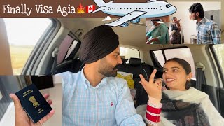 Finally Visa Agia 🇨🇦✈️ | Anmol Bhullar | Vlog
