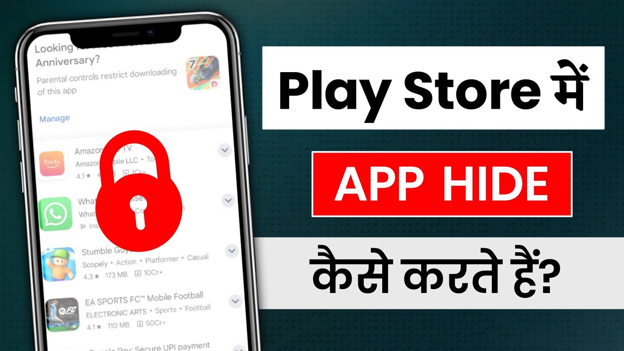 Play Store Me App Kaise Chupaye | How to Hide App in Play Store - YouTube