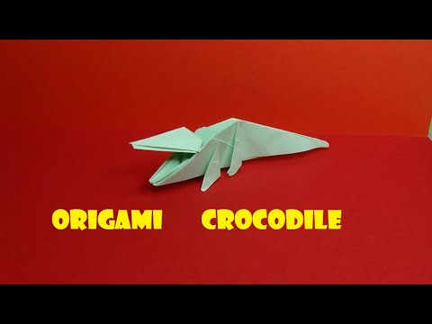 Origami Crocodile - How to make a  Paper Crocodile / Alligator